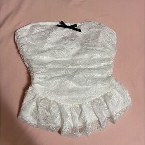 Lace tube top